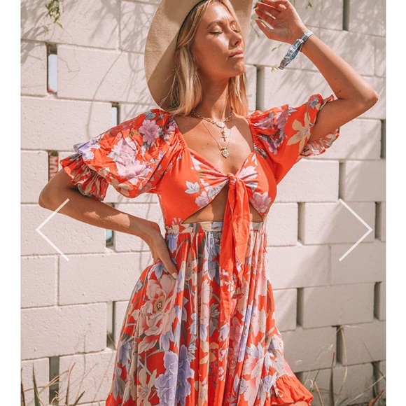 spell lily mini dress